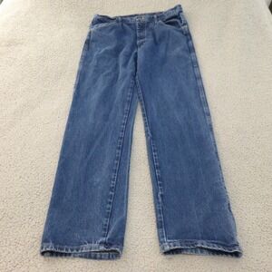 Maverick Denim Jeans Mens 38x34 Straight Leg Blue Medium Wash